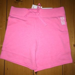 Pink long shorts